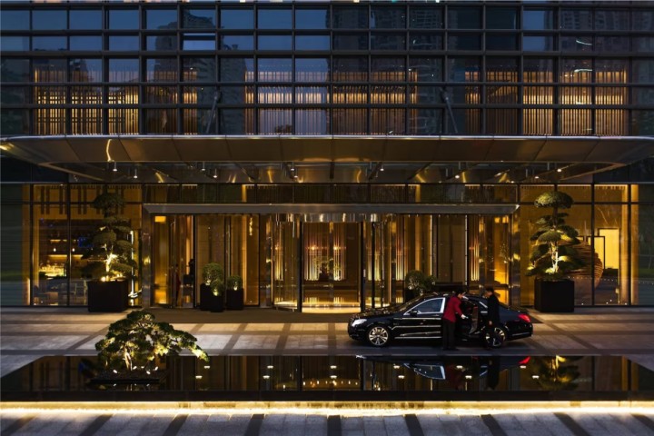 Facade extérieure du Shenzhen Marriott Hotel