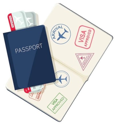 Illustration of a passport