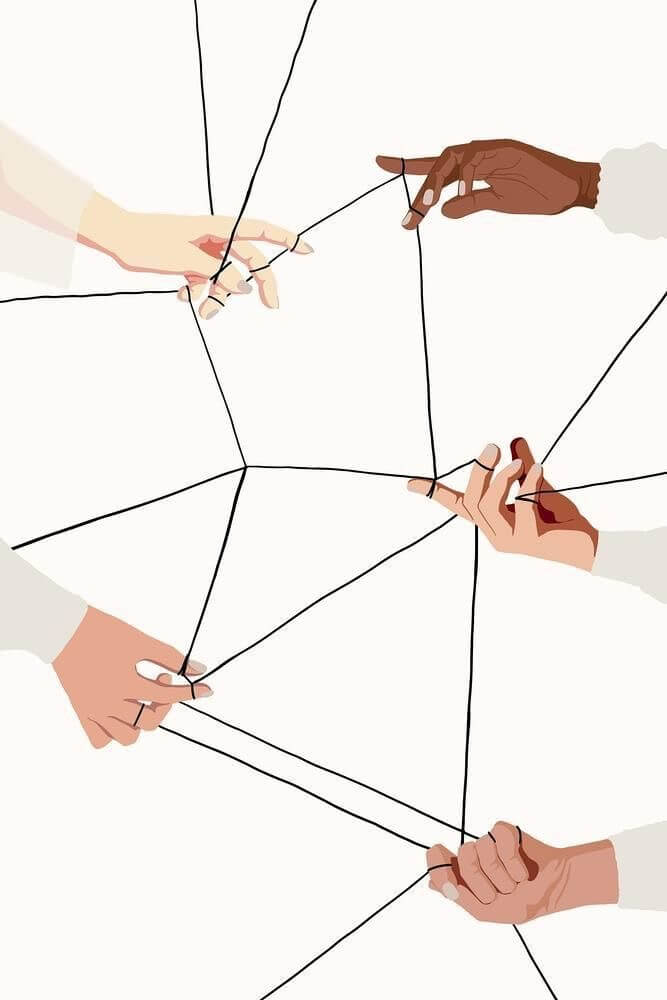 Internships in China: abstract representation of building connections in China