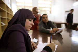 UN Photo ©Iason Foounten Libyan student at UN Workshop